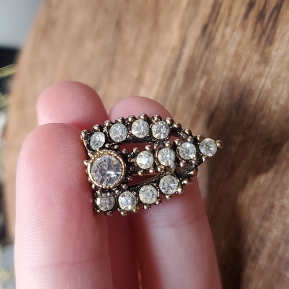 Unique cufflink crystal heirloom Gatsby collectible - Picture 1 of 2